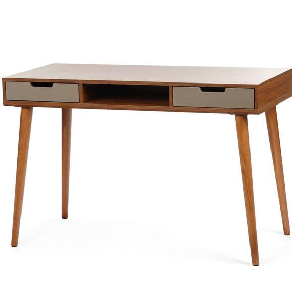 Письменный стол Dion 120х55 см, шпон ореха