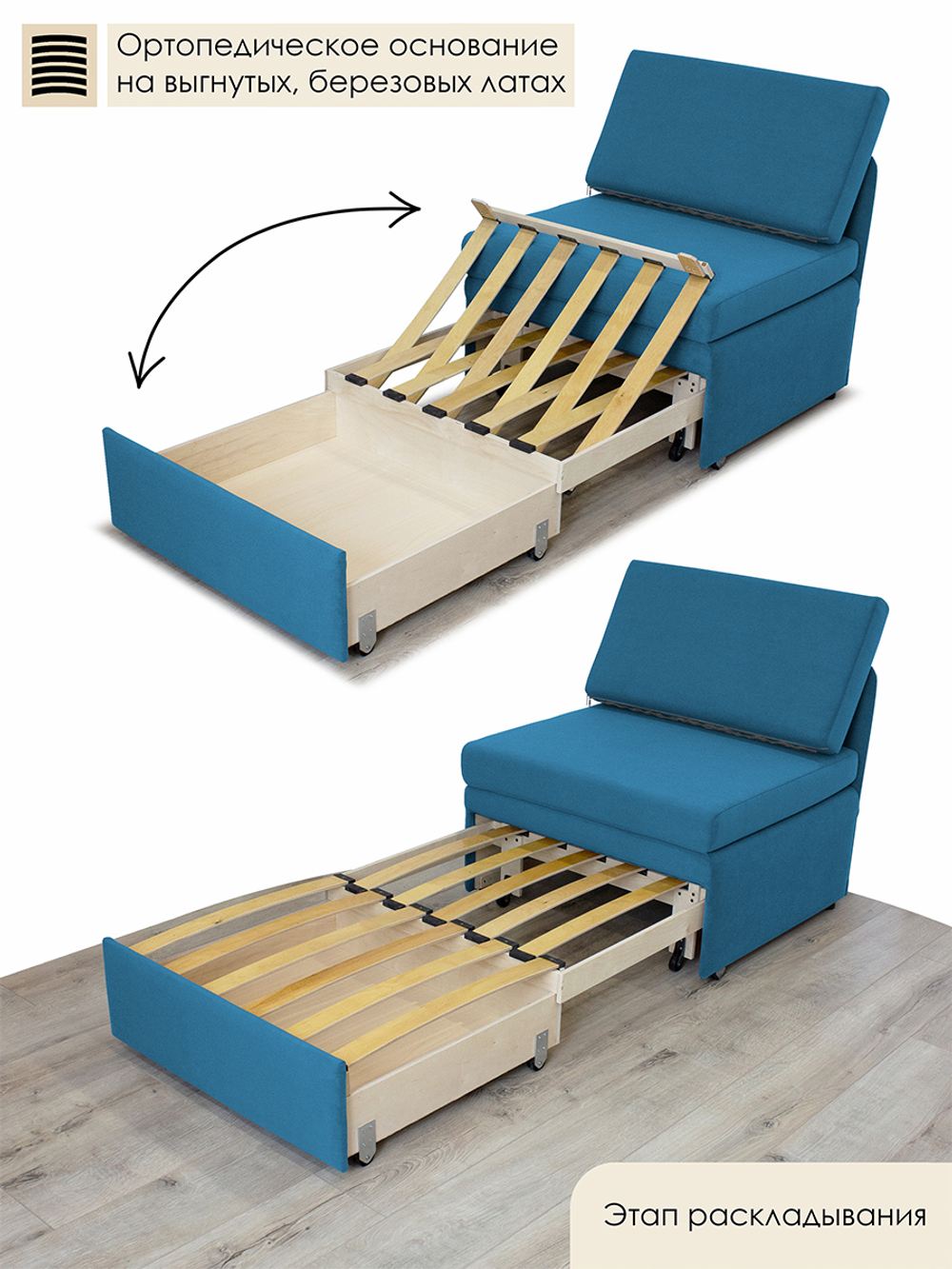 Кресло-кровать "Миник" 80 см