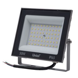 ULF-F23-50W-6500K IP65 160-240V GREY Прожектор светодиодный. Дневной свет 6500K. Корпус серый. TM Uniel