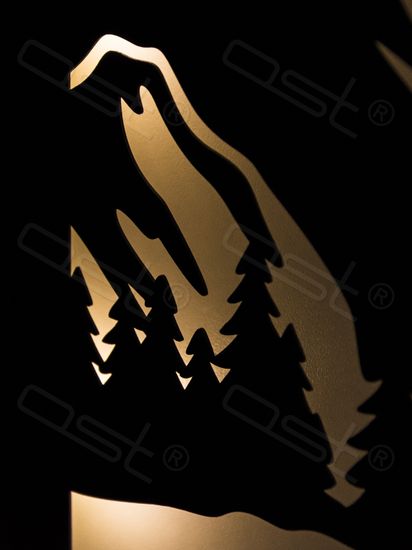 Панно с подсветкой "Горы"