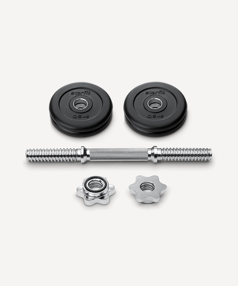 Гантель разборная обрезиненная в коробке DB-716, 3 кг