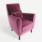 Кресло мягкое Грэйс Z-10 (Бордовый) на высоких ножках с подлокотниками в гостиную, офис, зону ожидания, салон красоты.