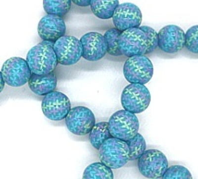 Бусины на леске 18 мм, 1 нить~40 шт-60 см