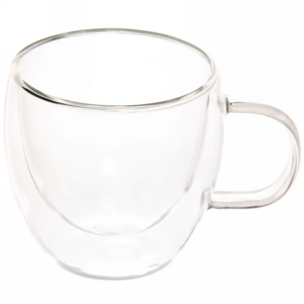 Кружка стеклянная с двойными стенками 220мл «Хай-Тек» LCWB1314