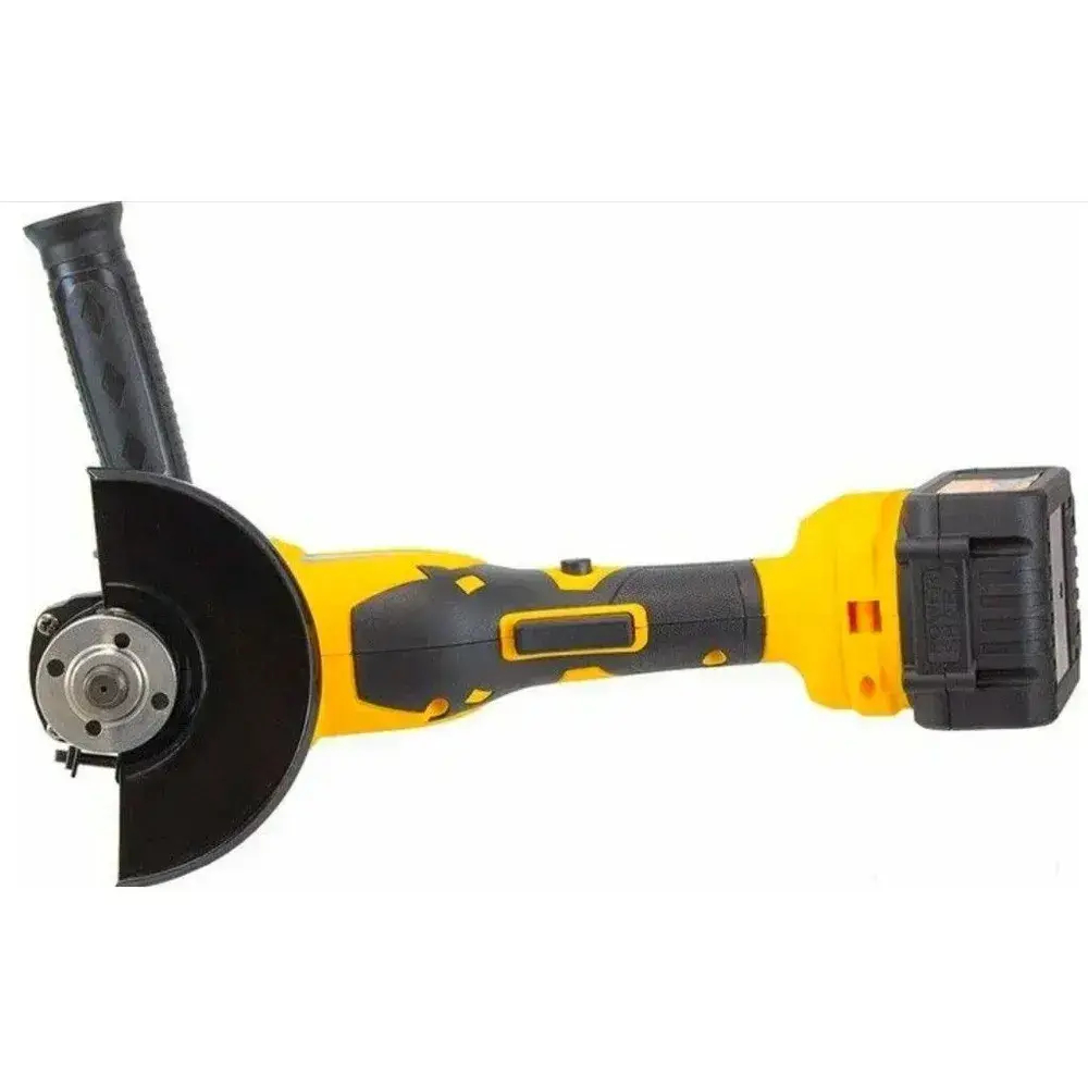 Болгарка аккумуляторная Edon AAG-21/125BL угловая шлифмашина 25093 УШМ 2 акк 21В; 4,0Ач; Li-Ion; 125мм; 9000об/мин; М14