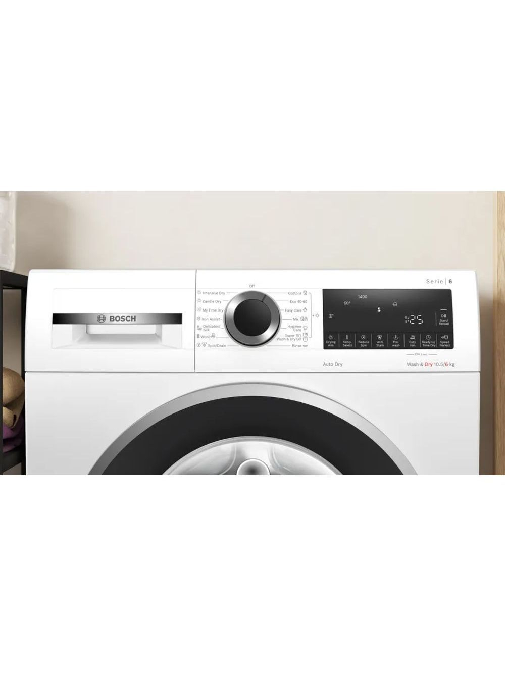 Стиральная машина с сушкой BOSCH WNA25401ME, 10.5/6 кг, 1400 об/мин, 14 программ, белый