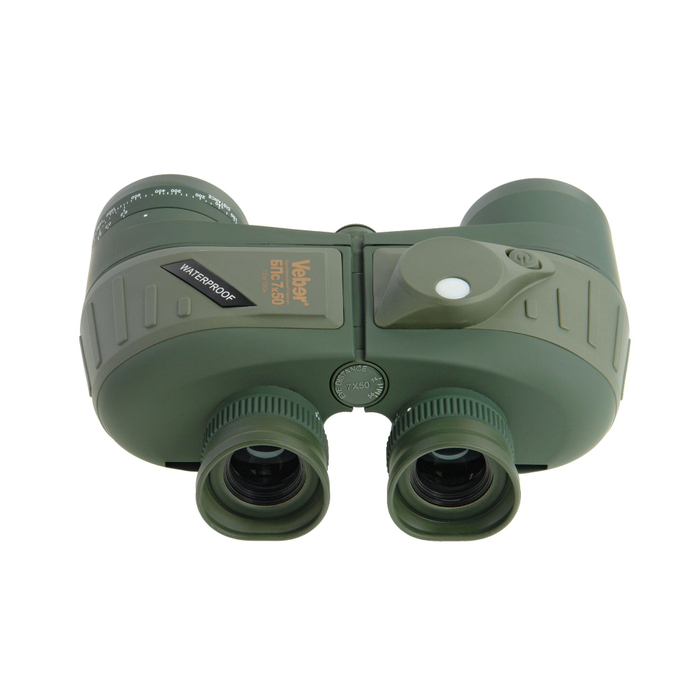 Бинокль Veber Waterproof 7x50 БПс плавающий с компасом