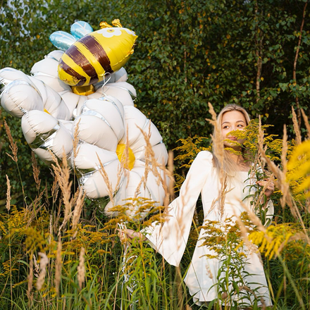 Фольгированный шар-фигура «Ромашка», 89 см