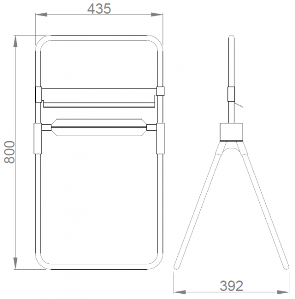 Катушка для рулонов бумажных напольная INDASTRIAL 04008.B глянцевый