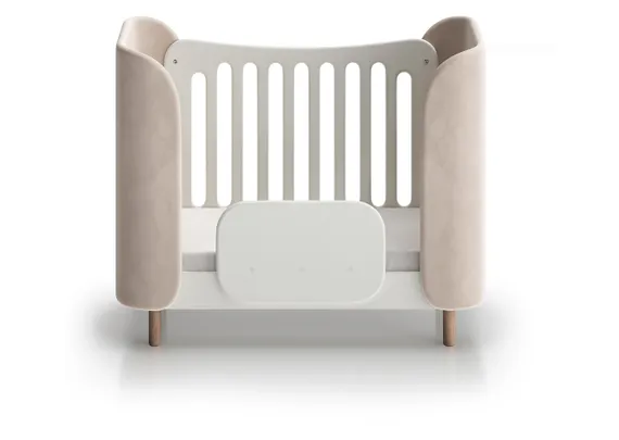 Кроватка KIDI Soft mini cпальное место 60*120 см (бежевый)