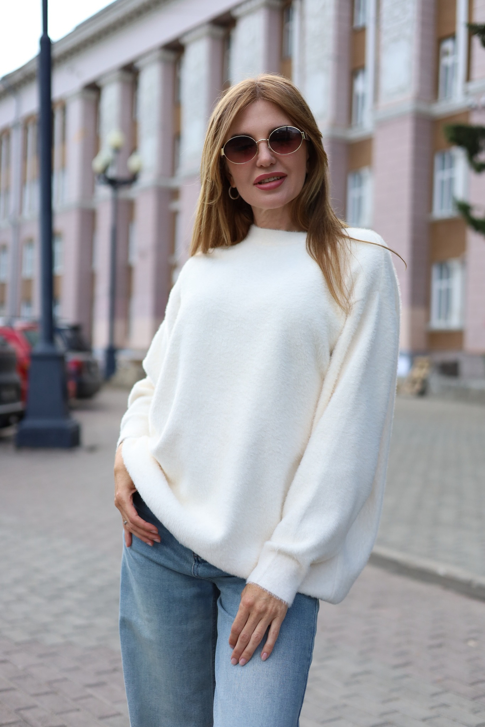 Джемпер вязаный женский SOFT, айвори