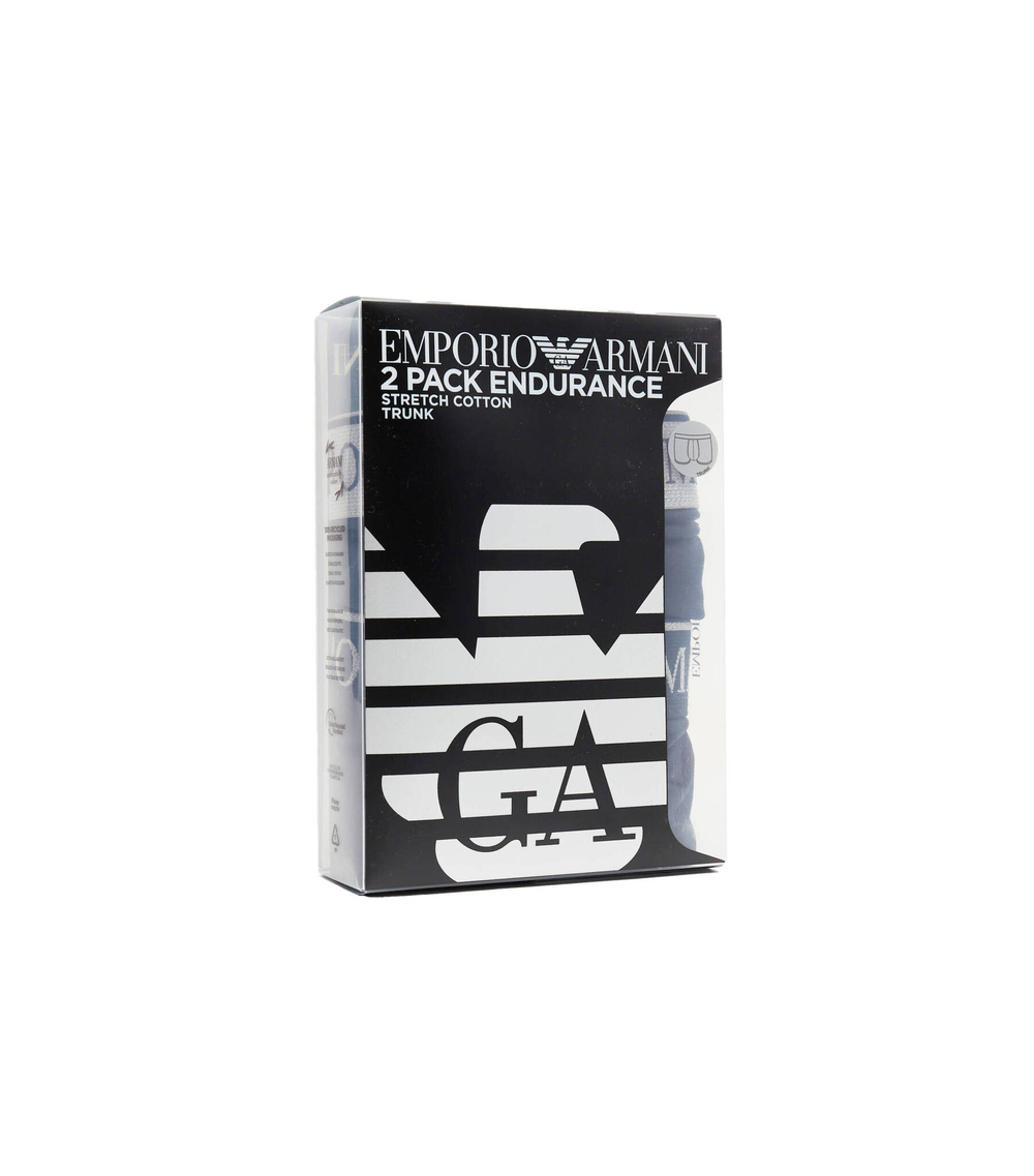 Трусики-боксеры 2шт. Emporio Armani - темно-синий(111769 3F720)