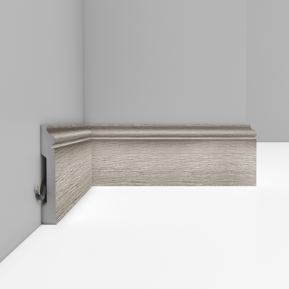 Плинтус напольный Decomaster D005-77 79х13х2400мм