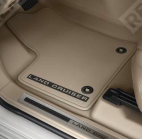 Комплект штатных текстильных ковров салона Премиум, бежевые для Toyota Land Cruiser 300 (2021-) PW21060017