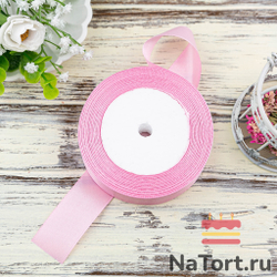Лента атласная 25 мм (23 метра, цвет №94 Розовый)