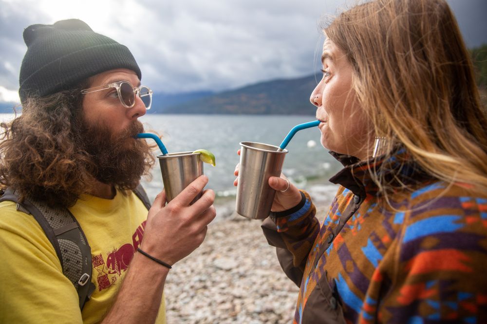 Трубочки для стаканов Klean Kanteen 8мм + 10мм - 6 шт Combo, с ёршиком