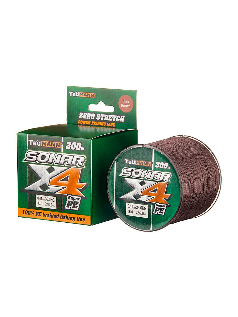 Плетеный шнур для рыбалки TauMANN Sonar PE X4 150m #1.2 (0.18mm) Yellow