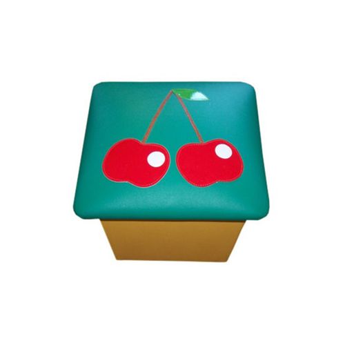 Пуфик с аппликацией Вишня зеленый