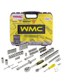 Набор инструментов 108пр. 1/2'', 1/4'' (6гр.)(4-32мм) WMC TOOLS WMC-41082-5