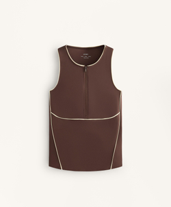 Oysho Топ Comfortlux без рукавов, коричневый