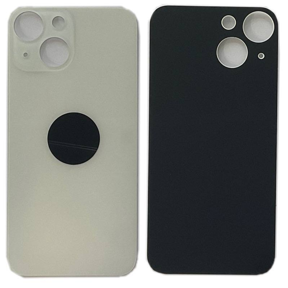 Задняя крышка для Apple iPhone 13 mini Белый (стекло, широкий вырез под камеру)