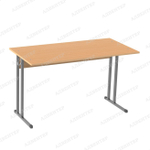 Парта двухместная нерегулируемая с прямыми углами (бук)