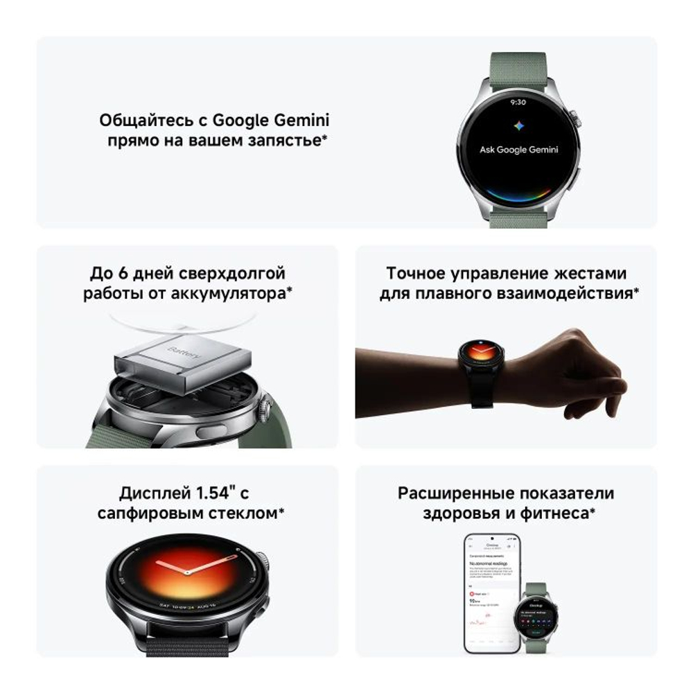 Смарт-часы Xiaomi Watch 5,  47мм,  1.54",  черный