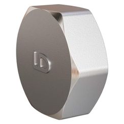 Заглушка для трубы LD DN15 внутренняя резьба, латунь никелированная