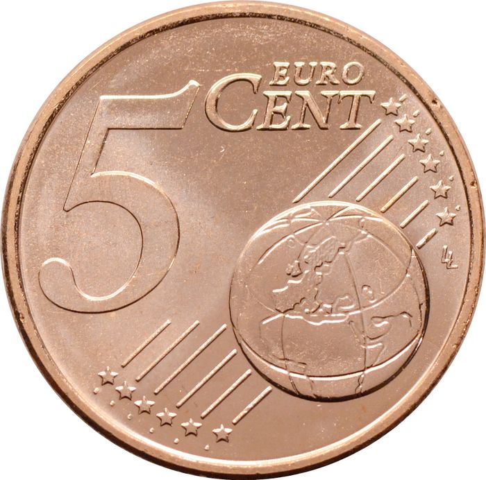 5 евроцентов 2017 Словакия (5 euro cent)