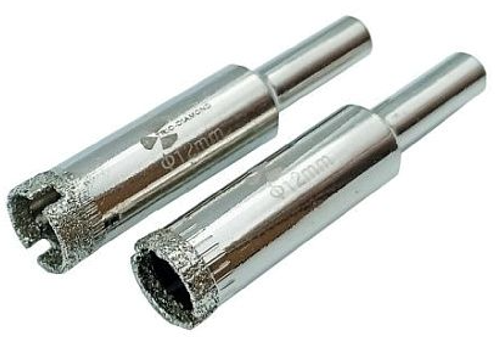 Коронка алмазная по керамике и кафелю 12 мм, 2 шт Trio-Diamond 400012