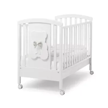 Детская кроватка на колесах Erbesi Dudu White/Tortora