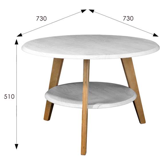 Стол журнальный BeautyStyle 17 дуб дымчатый/бук