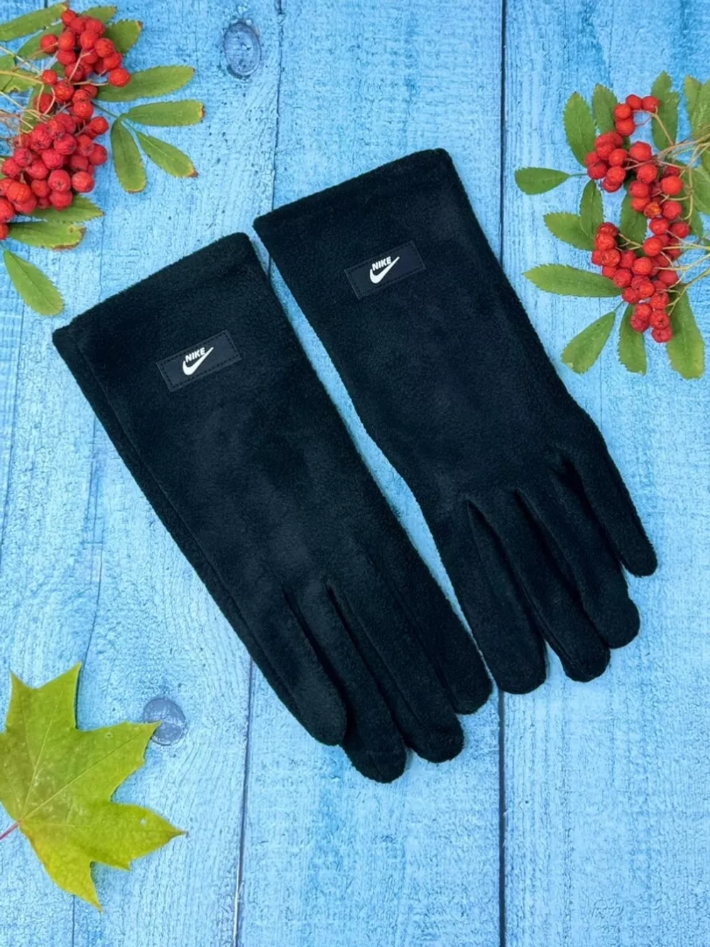 тёплые флисовые перчатки мягкие зимние удобные