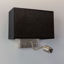 Citiluх Декарт CL704301 Бра с чёрным абажуром и диммером