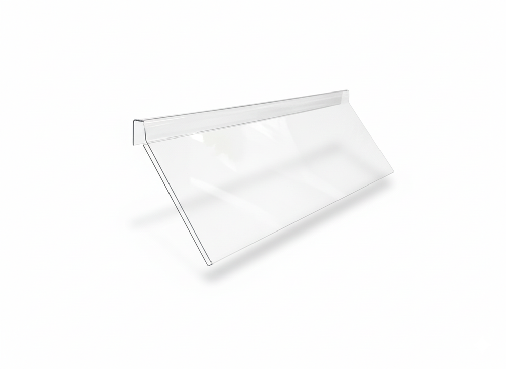 Ценникодержатель на борт 150*1000мм орг.стекло/прозр.