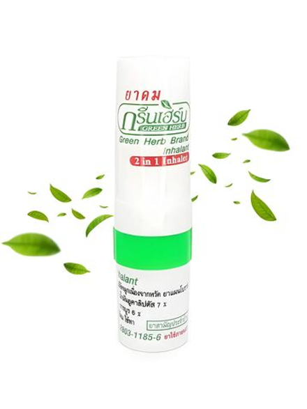 Тайский карандаш бальзам с эвкалиптовым маслом 2 в 1 Green Herb 2 мл.