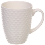 Кружка керамическая 450мл «Белая» строчки