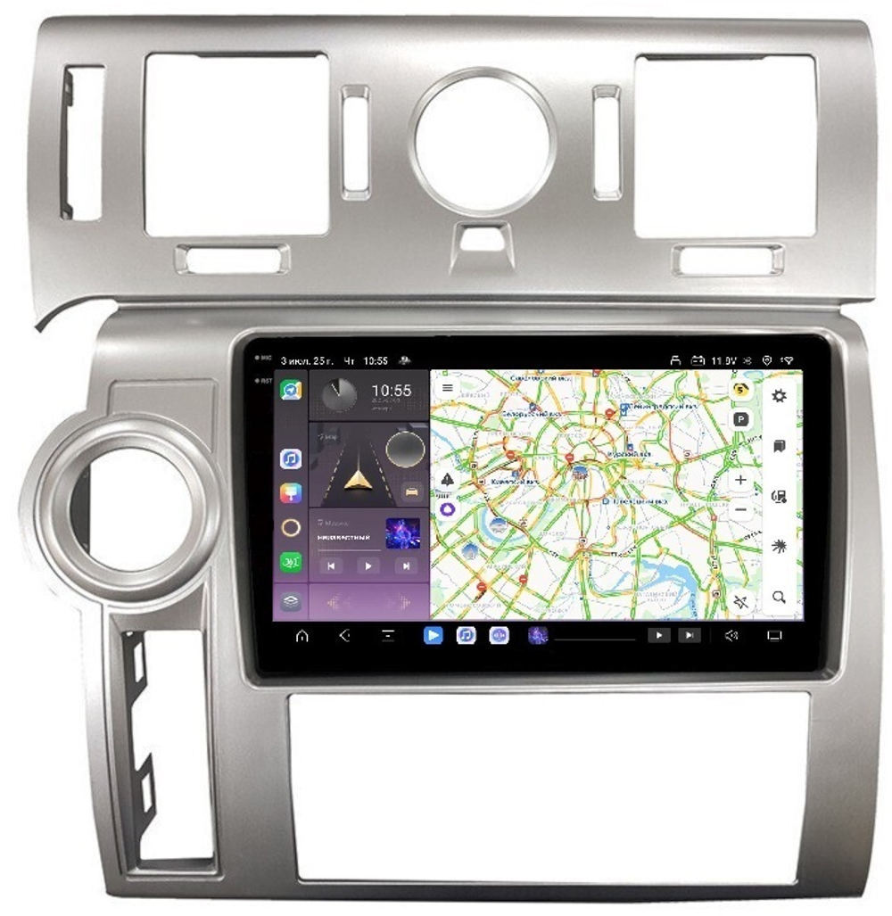 Магнитола для Hummer H2 2002-2009 - Carmedia EW-9298 QLed+2K, Android 13, TS20, CarPlay, 4G SIM-слот