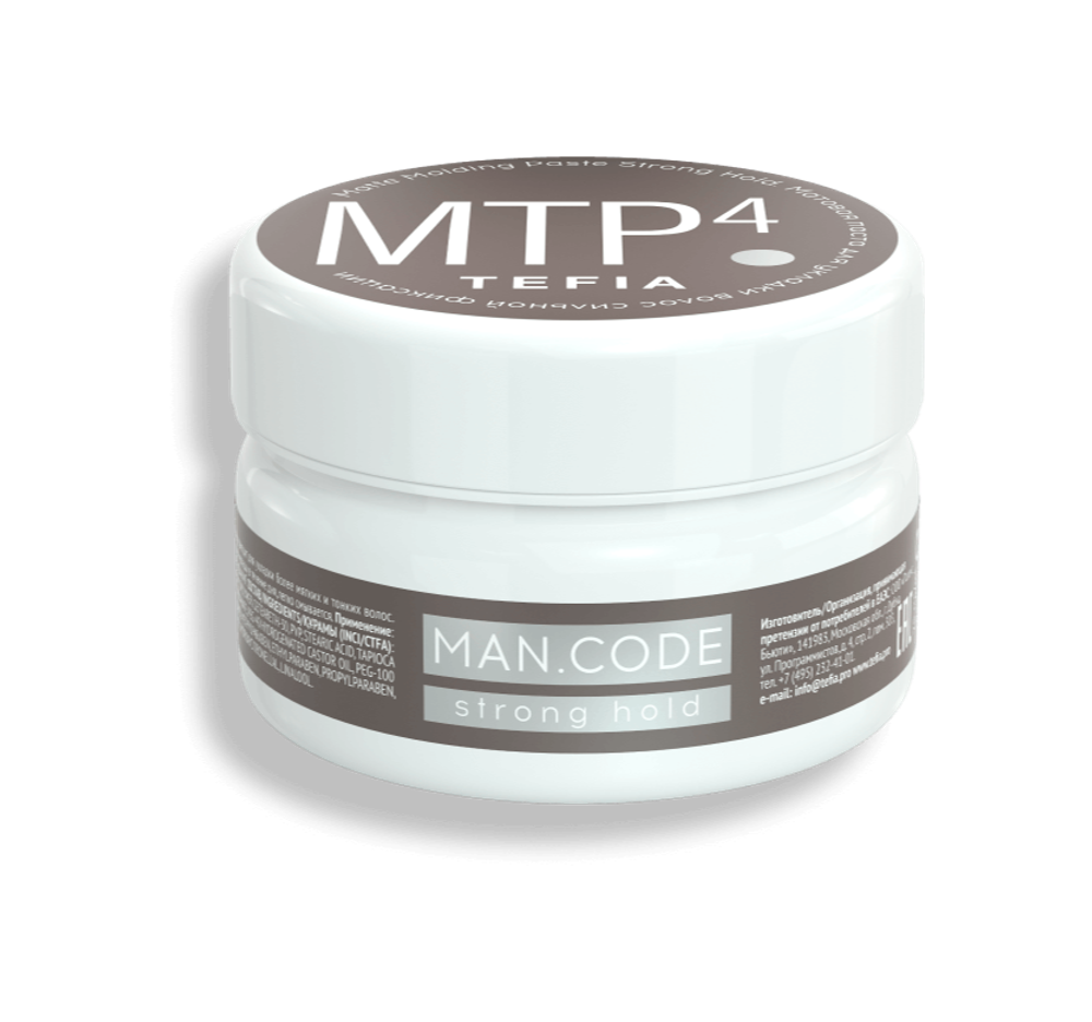 Матовая паста для укладки волос сильной фиксации Tefia MY Man.Code Matte Molding Paste Strong Hold, 75 мл