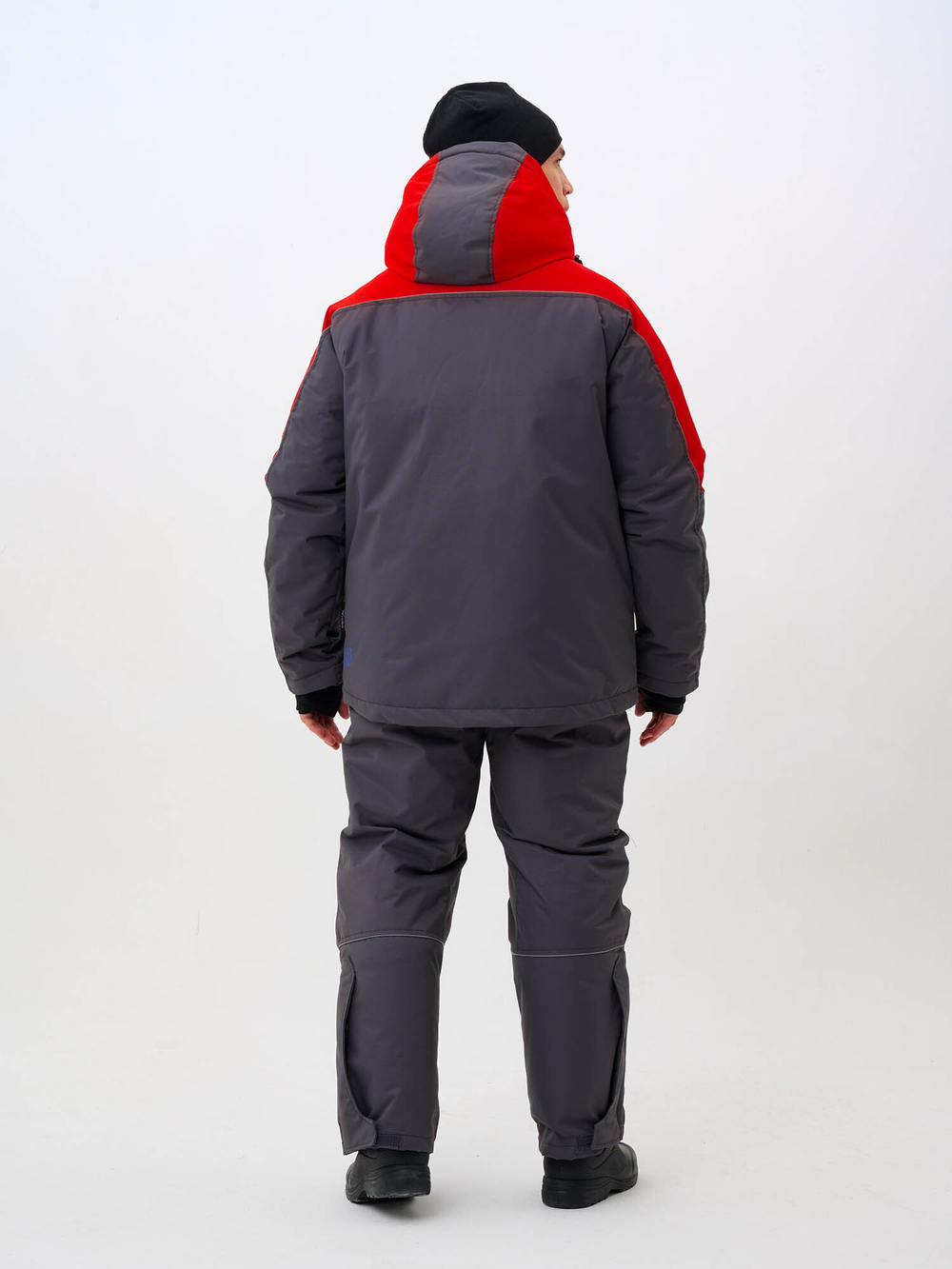 Костюм поплавок "SKIF (Таслан) (-40)", полукомбинезон, Серо-Красный