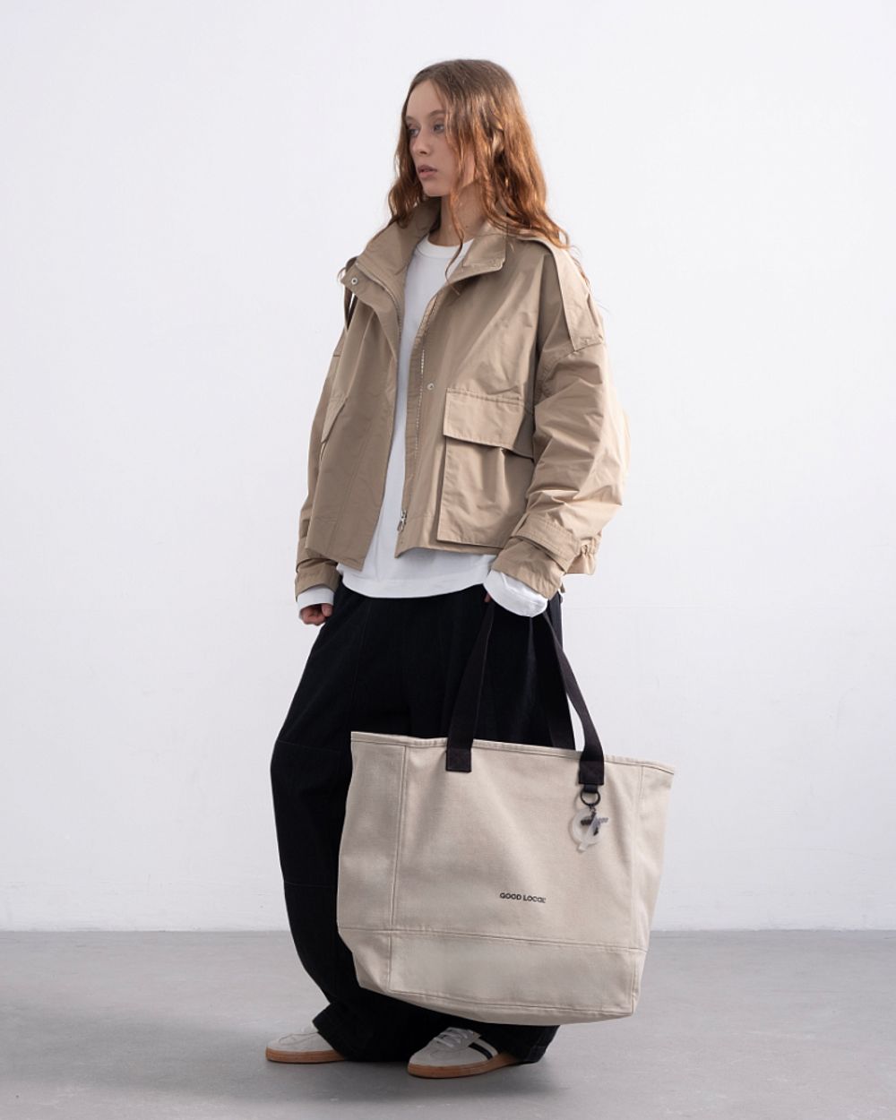 Шоппер Good Local Shopper Canvas Line бежевый
