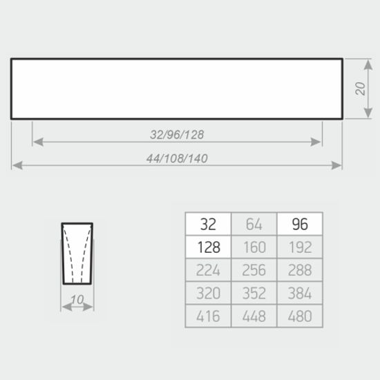 Ручка-скоба Алди С-25 096 черный