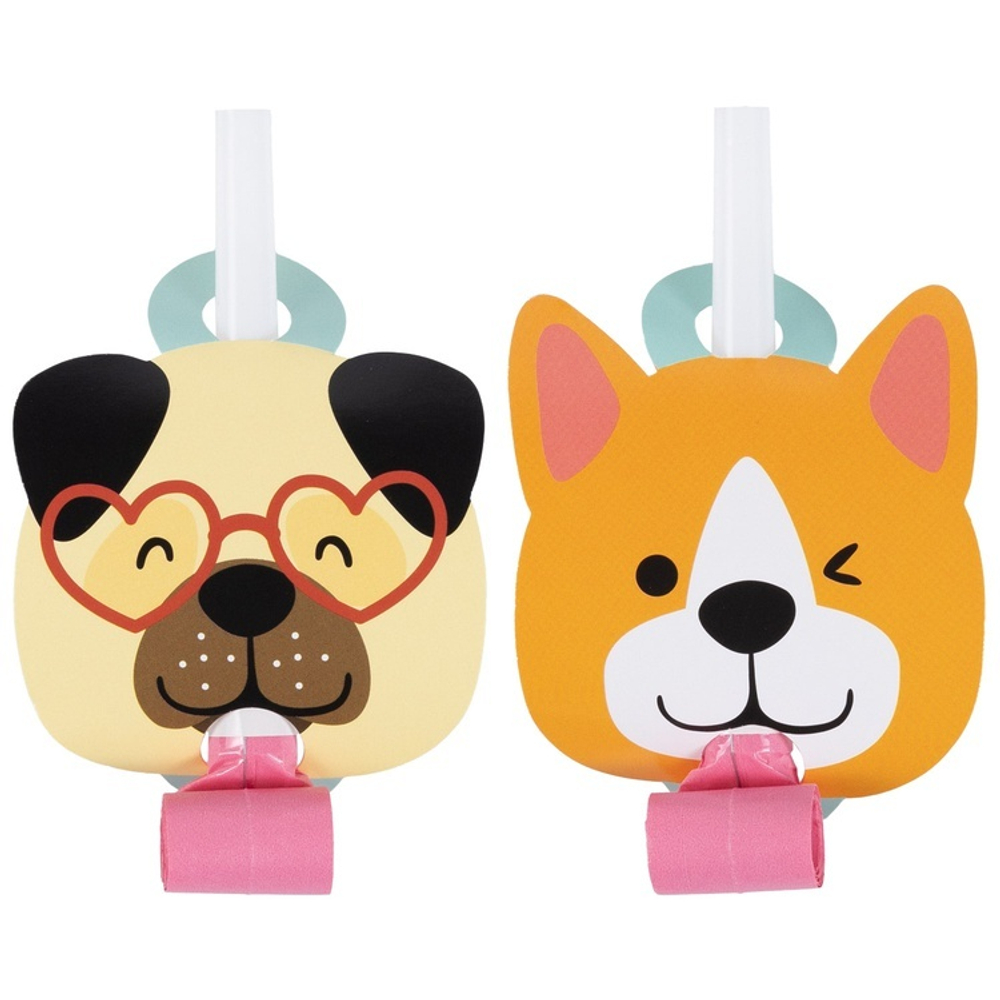 Язык-гудок «Веселые собачки», 6шт