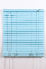 Жалюзи пластиковые, голубые