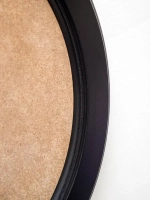 Рама круглая багетная для творчества и фотографий черная