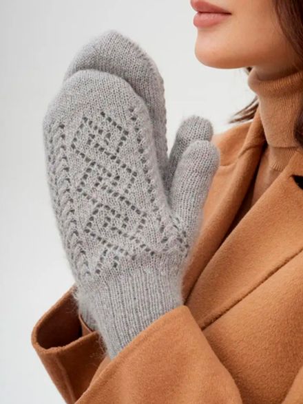 Варежки В036-03 серые