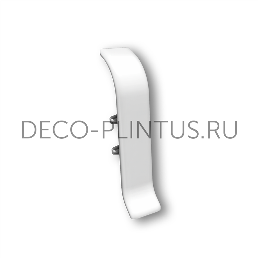 Соединение плинтуса IDEAL Классик 55 мм. 1 шт. белый матовый 001