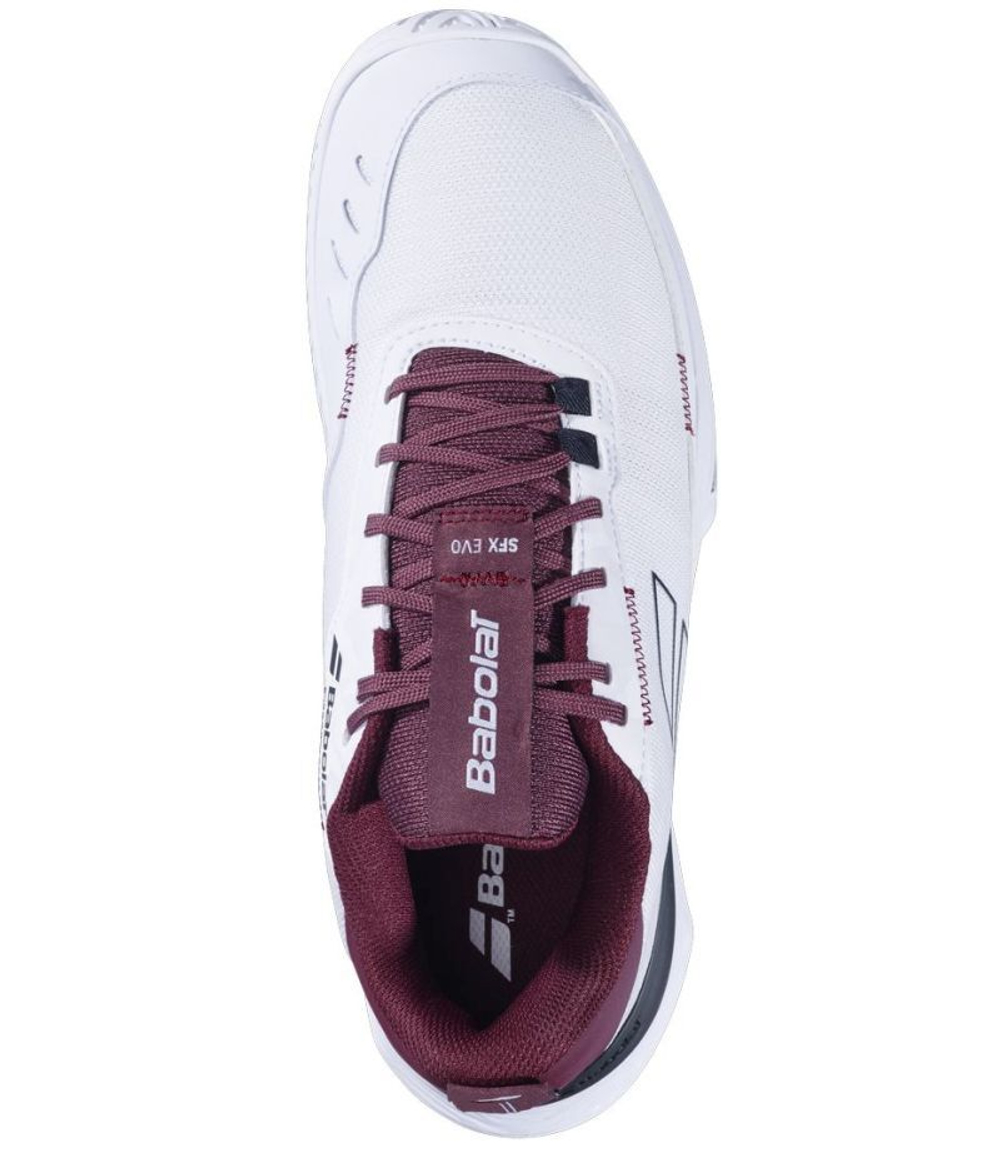 Мужские кроссовки теннисные Babolat SFX Evo All Court - white/port royale