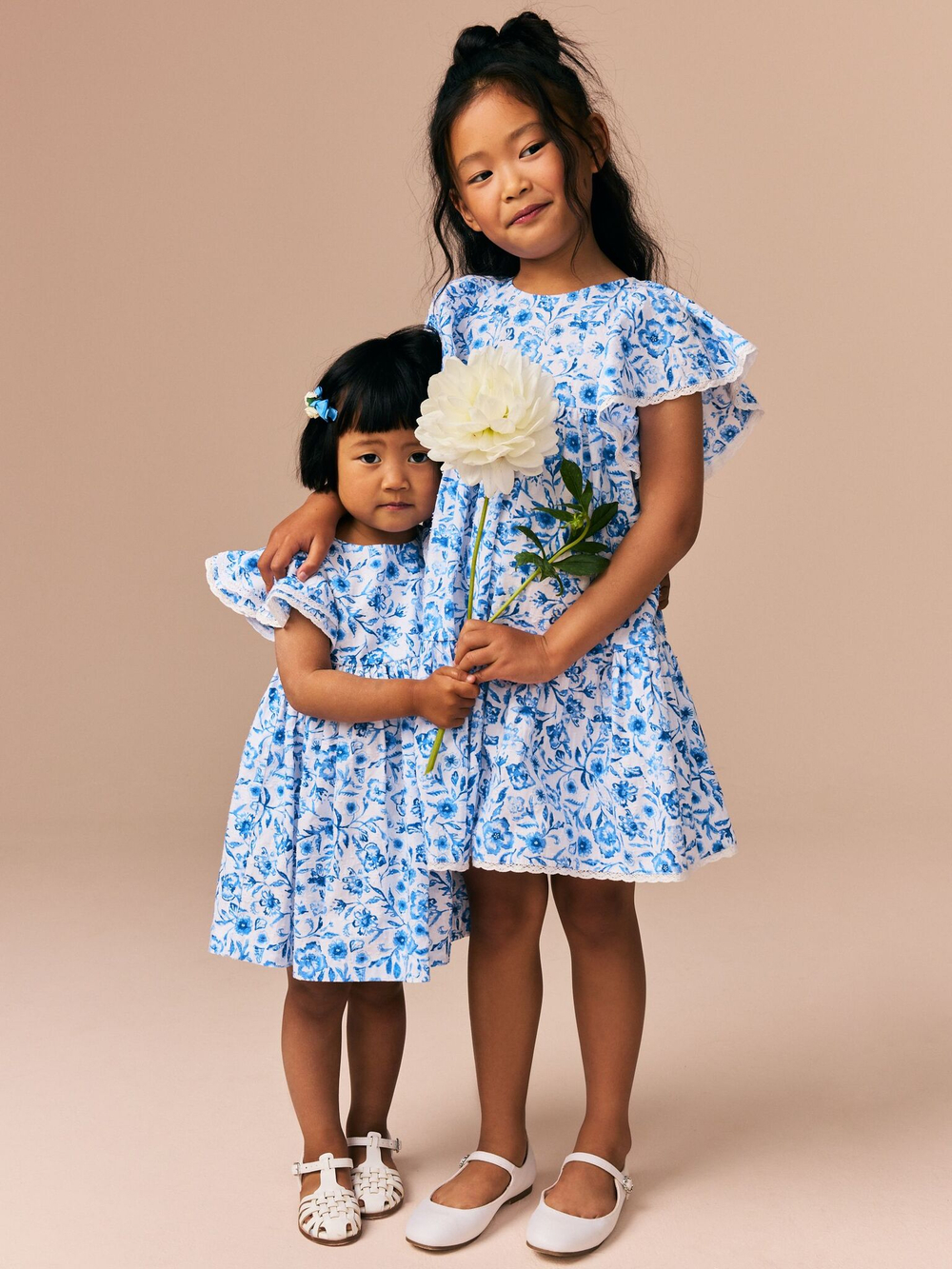 Платье для девочки Next E76-911, Белый, Синий