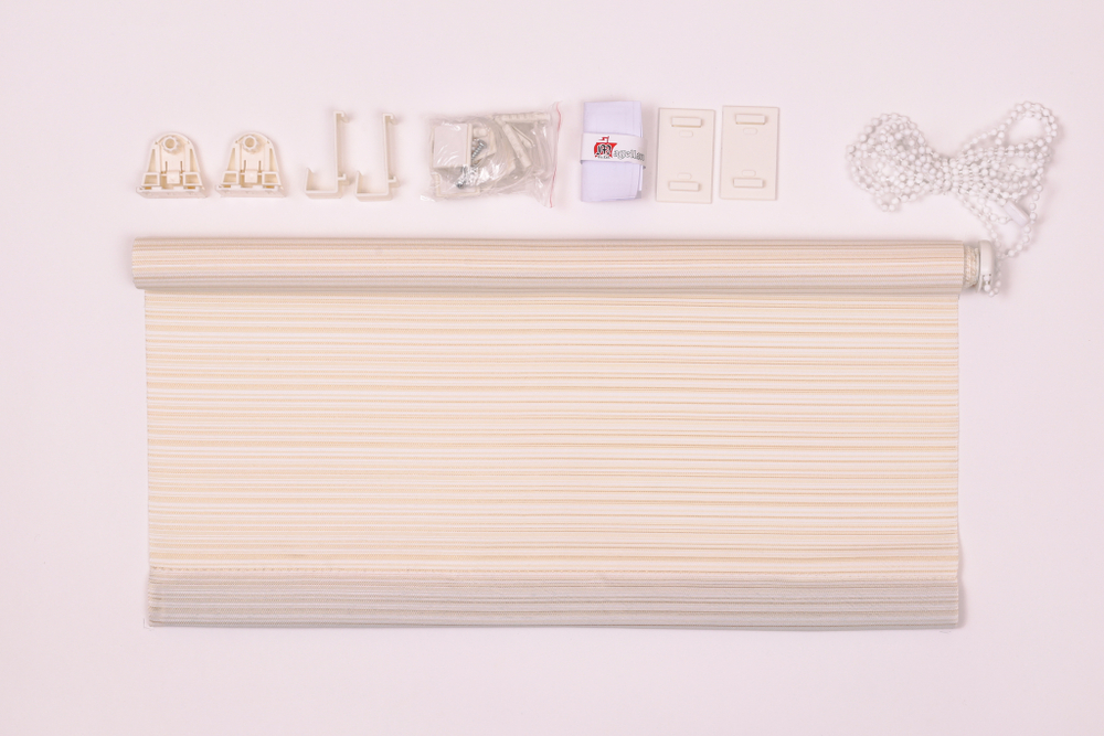 Ролет штора ЗЕБРАНО белый